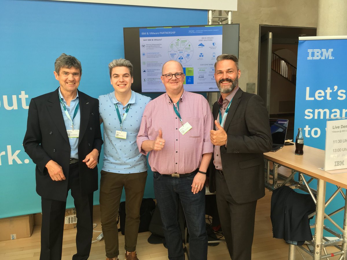 dsfaller's tweet photo. Nearing the end of day 1 of the #VMware #vForumDE. Come visit us at our booth and learn about #VMware on @IBMcloud with @LBCloud and @ITNeier https://t.co/8b3GgcP1Us
