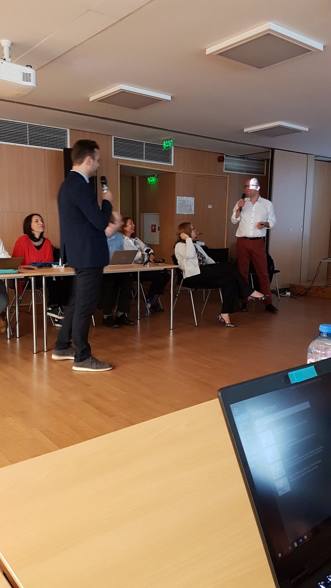 EKTgr's tweet photo. #EKTgr coordinating the #DigitalInnovationHub #DIH #NCP training in #Sofia during #DA18eu coorganised with #IICT_BAS both as #ICT_IDEALIST partners. Panel: #TNO_Research, #TU_MUENCHEN, #athenaRICinfo, #DigiHubLog #EURODYNAMICS #Crobohub #DG_connect | Sustainable Business Planning https://t.co/9bKc6U2kLd