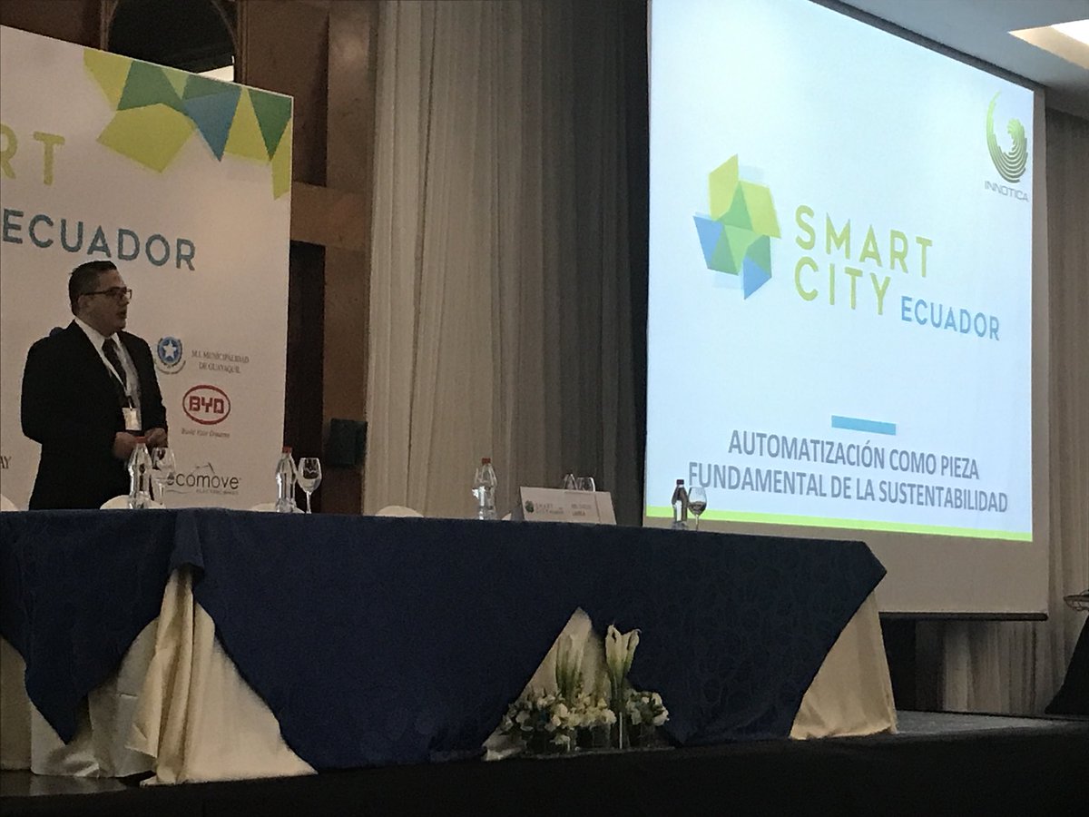 krugercorp's tweet photo. Conferencia: “La automatización como pieza fundamental de la sustentabilidad” Conferencista Internacional: MSc. Ing. Carlos Dobobuto Master en Domótica y Hogar digital de la Universidad  Politécnica de Madrid @La_UPM. #SmartCityEC2018 #KrugerEsSmartCity https://t.co/yuFFO4HHoh