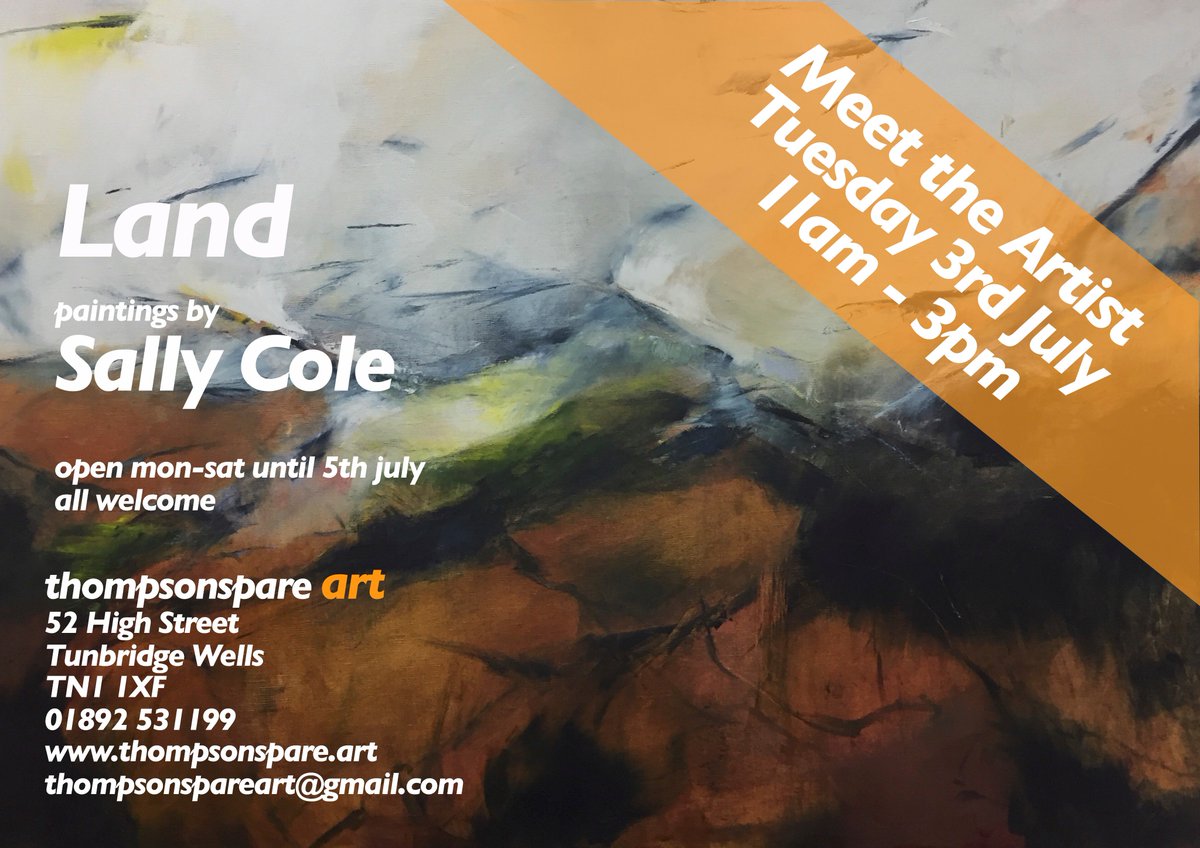 ThompsonSpare's tweet image. Last chance to meet Sally Cole and see her wonderful paintings in Tunbridge Wells.