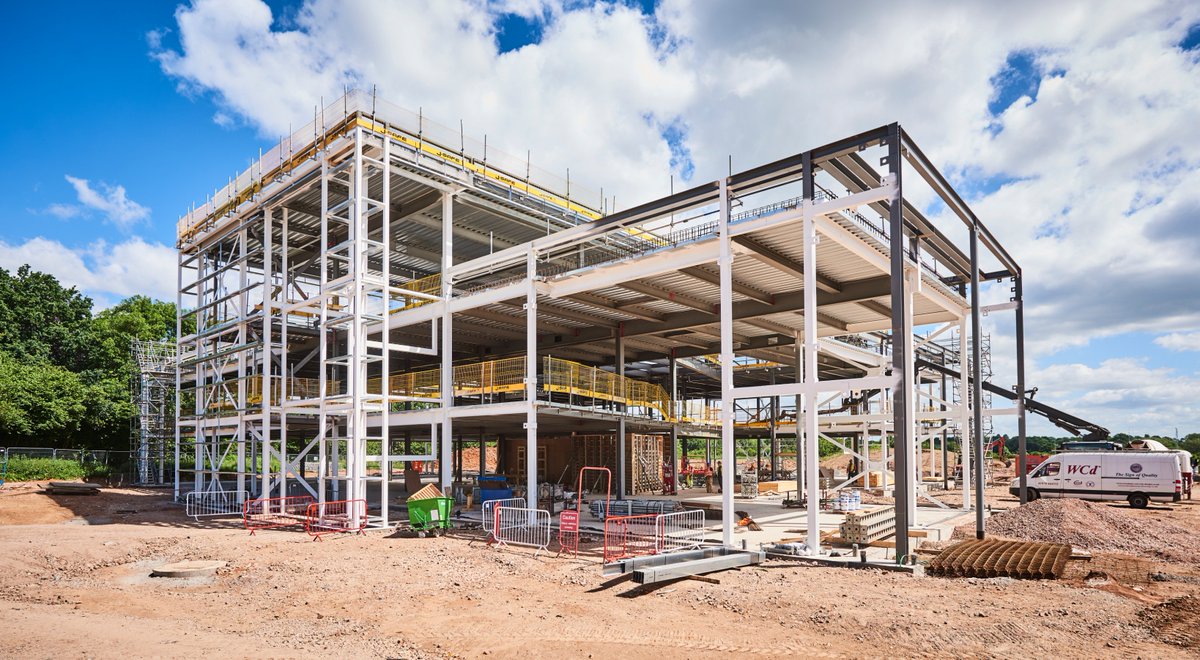 IMProps's tweet photo. Exciting to see the progress being made on site at the new IM Group HQ campus at #Fore Business Park #Solihull. Only a year to go until the big move! A great job being carried out by our in house #projectdelivery team on a complex project. #Development #IMDelivery #construction https://t.co/LEco6m4kIZ