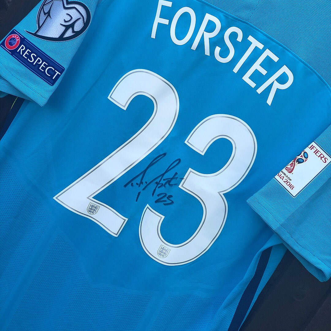 EquinoxBarbers's tweet image. AUCTION FOR CHARITY! 
#Southamptonfc #GoalKeeper #FraserForster Has kindly donated Equinox 2 of his very own personal signed #England #Football shirts! &amp;amp; 2 signed #GoalKeeping Gloves to #CountessMountbatten Hospice in #Southampton 
FOR MORE INFO GOTO OUR FACEBOOK/INSTAGRAM PAGE