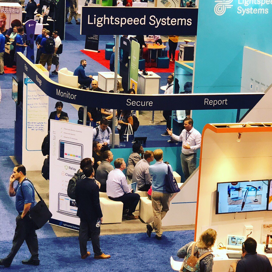 lightspeedsys's tweet photo. Need more insight into Ss device activity? Visit booth 1150 in 30 mins to learn how #Relay2 provides you with smart data to keep students safe + focused. 

#iste18 #iste2018 #iste #edtech #edchat #1to1 #byod #k12 #whyrelay #edtechteam #edtechchat #edutech #istetag18 #digcit https://t.co/Sabzf2cXFf