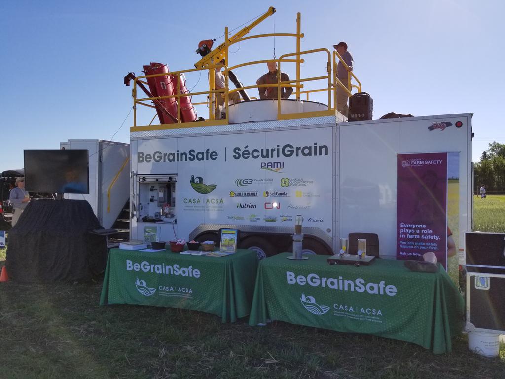 Check out #BeGrainSafe at #canolaPALOOZA18 today!!