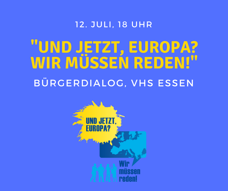 EUD_Dialog's tweet photo. 2010: Kulturhauptstadt Europas, 2017: Grüne Hauptstadt Europas...und 2018: Veranstaltungsort des #EUD_Dialogs! Gesucht ist? Genau: @Essen_Ruhr! Jetzt anmelden zum Bürgerdialog am 12. Juli/18 Uhr 👉 https://t.co/8QZOfsfZYs
Foto: EUD/Canva https://t.co/X28xt5fQH4