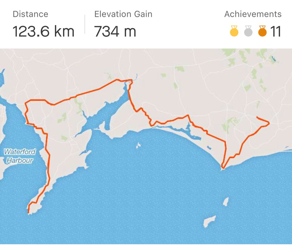 gianniponzi's tweet photo. Warmest weather in 30 years in Ireland deserved a good spin. A little shorter than I’d hoped but still...it’s my longest solo in a good while. Legs fell of at km 30 😜 but the goals was just a steady endurance spin and enjoying the heat. #cycling #gettingmyfitnessback https://t.co/YcqhrMIrWb