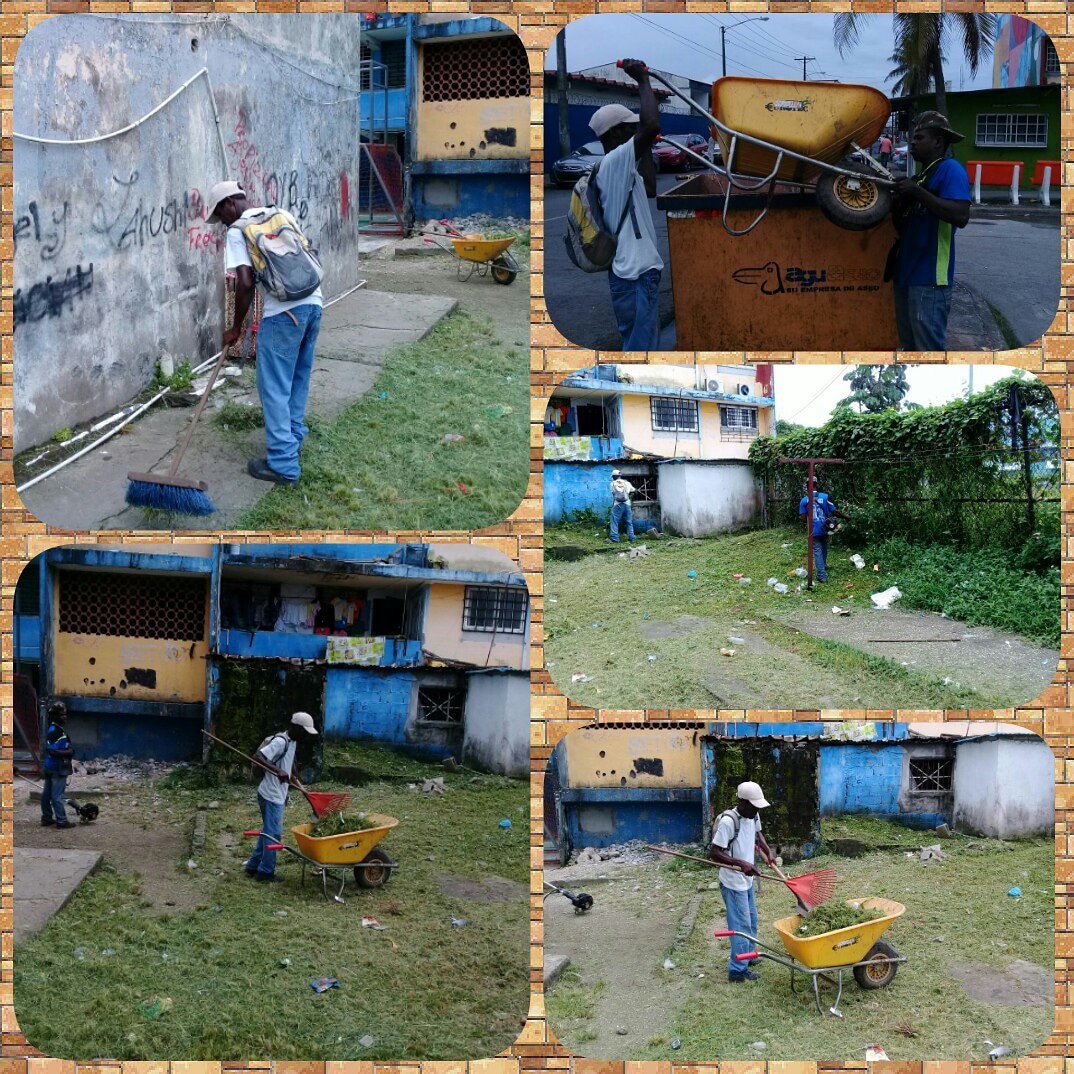 La Junta Comunal de Barrio Sur, continuo con el operativo "Barrio Sur, sin basura"  en el sector de calle 12  Santa Isabel, en donde se realizo cortes de hierbas y limpieza en el sector.
El HR Alex Lee señala que se mantienen estos operativos de manera permanente.
#alexclaroquesi