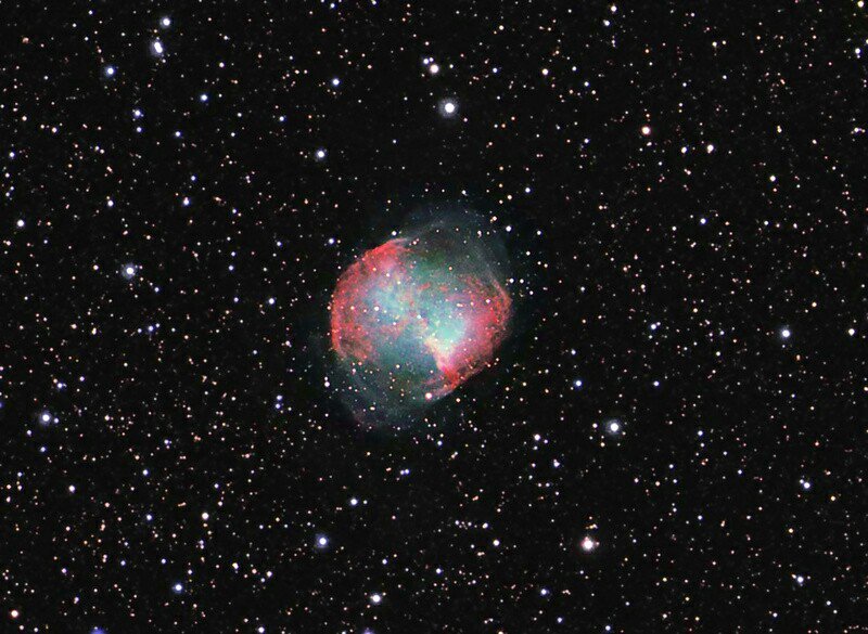 M 27 The Dumbell , old one done from friends Data , imaged from Fort William Scotland