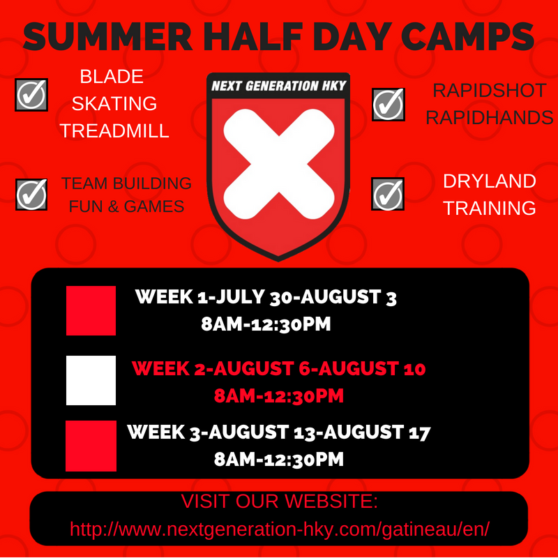 NextGenHKYGAT's tweet photo. A friendly reminder of our upcoming half day summer camps. Register now! #LegsFeedTheWolf #Train #Hockey #Fun https://t.co/0anXBln1fv