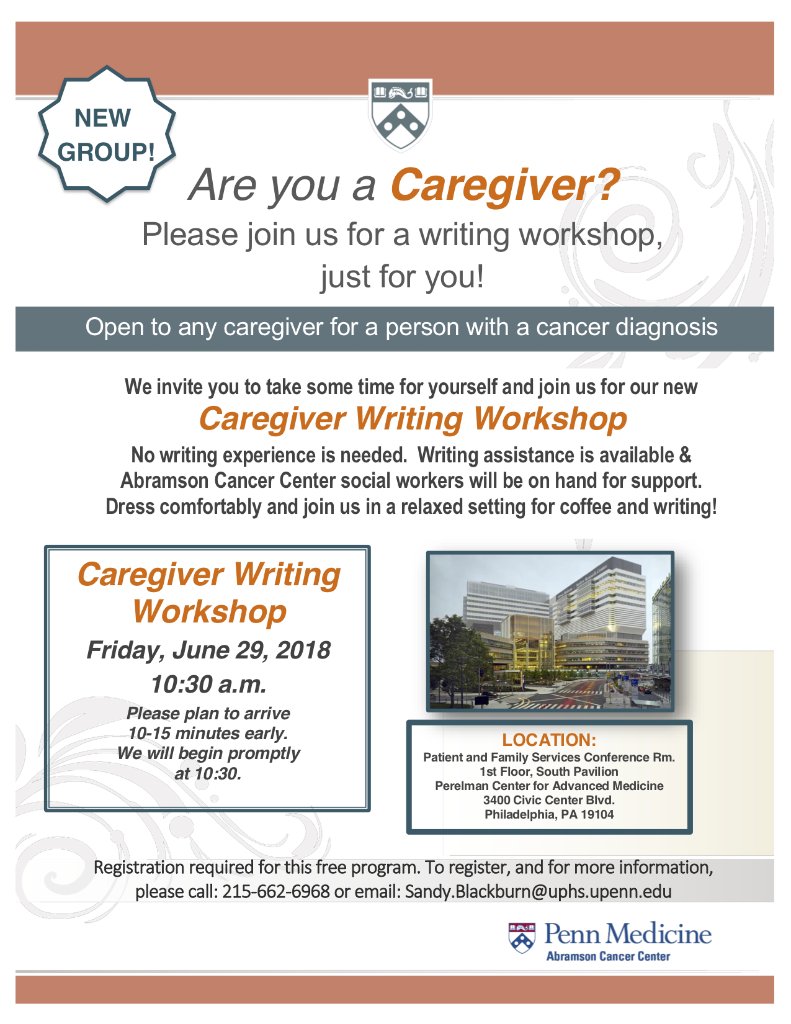 Abramson Cancer Ctr On Twitter Calling All Caregivers Our