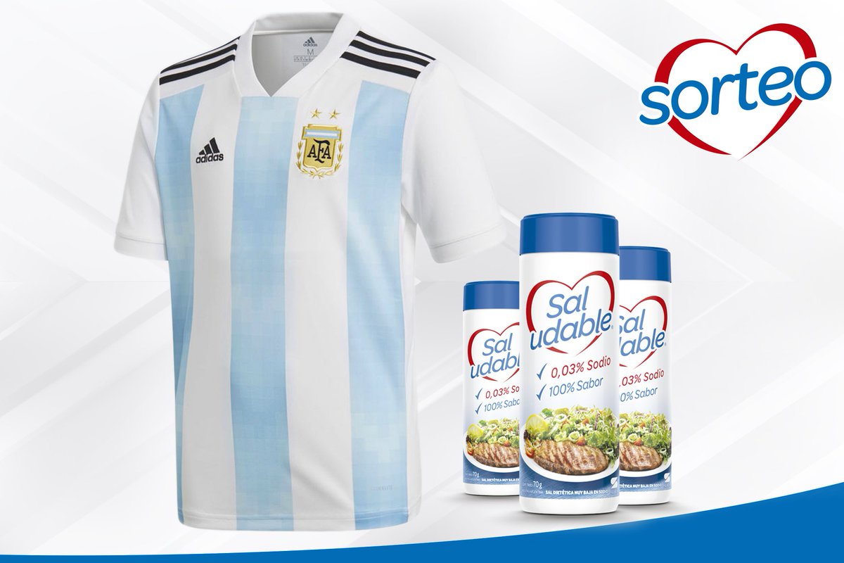 Saludable_arg's tweet photo. ¡SORTEO!
Coméntanos el resultado del partido
ARGENTINA VS. FRANCIA 
Primer premio: UNA CAMISETA ORIGINAL DE LA SELECCIÓN ARGENTINA
Segundo premio: UN PACK POR 6 SALEROS DE SALUDABLE

Seguí a @nutrasuplemento en Instagram
Etiqueta a tres amigos y arriesga un resultado del partido https://t.co/pGWHxH1VeW