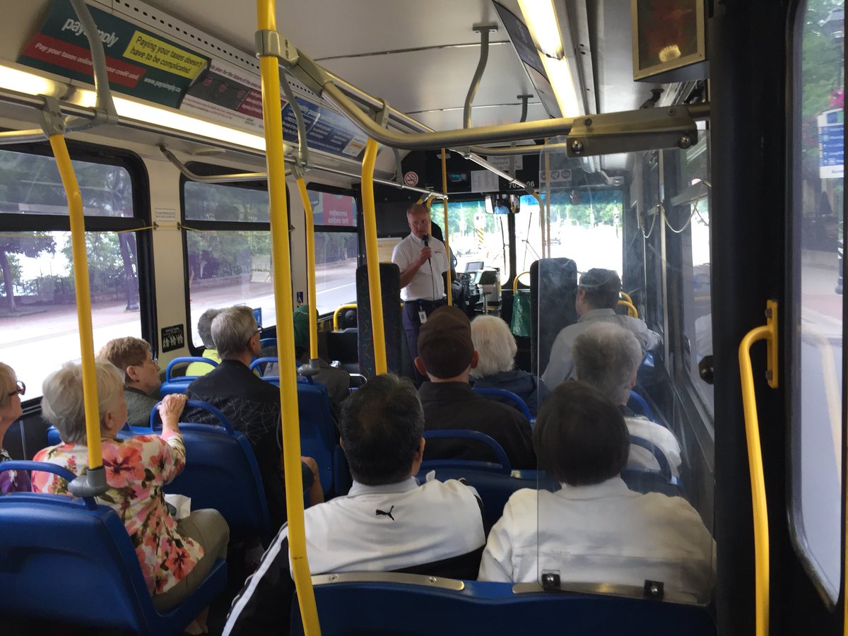 BurlONTransit's tweet photo. Great day for Let’s Ride a Bus with Age Friendly Burlington! Over 50 people on three buses learning about Burlington Transit. #BurION https://t.co/KzHYTrNTlj https://t.co/r2yX1vyiE8