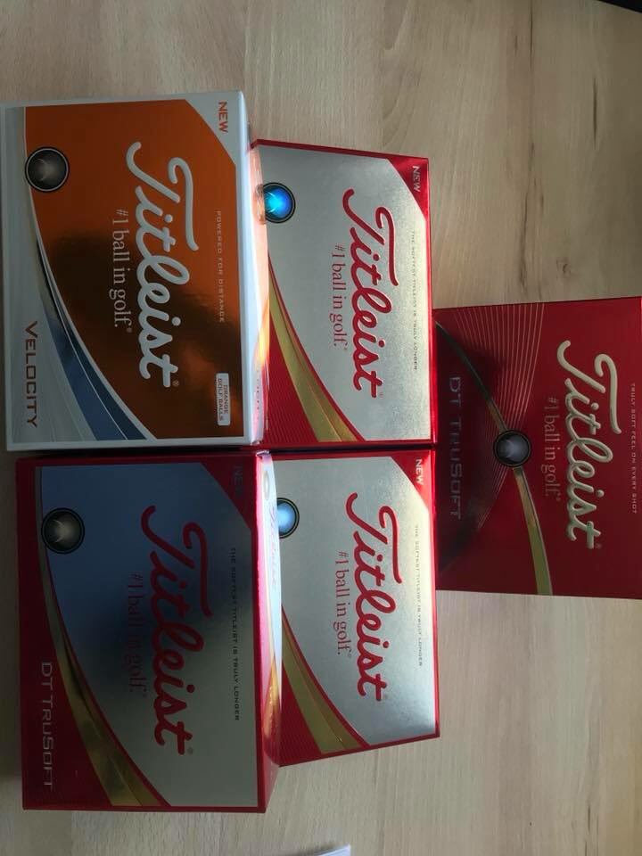 Some amazing <a href="/Titleist/">Titleist</a> products being donated to the Bradley Lowery Foundation Golf Day in aid of <a href="/Bradleysfight/">Bradley Lowery Foundation</a> . Thank you everyone for your support. Who will be the lucky team to take these away??