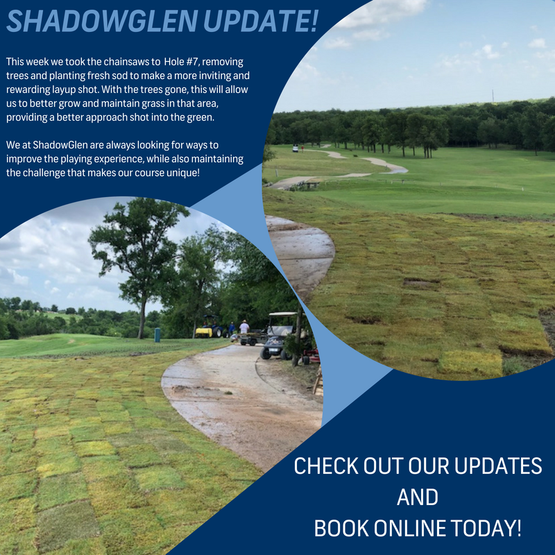 GolfShadowGlen's tweet photo. **ShadowGlen Course Update**
Check out our updates and book online today! https://t.co/t8HNOghwH7 #austingolf #shadowglengolf https://t.co/ynF12V8m1s
