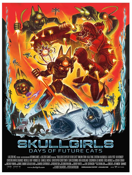 Buy any 2 Skullgirls Shirts & Get the Days of Future Cats Poster Free via Eighty Sixed w/ Code: FUTURECATS . ow.ly/QXcZ30kH1PE