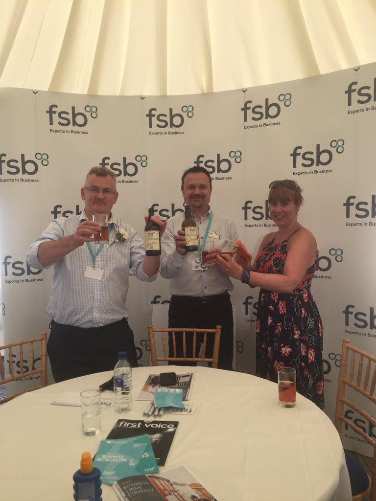 FSBEastofEng's tweet photo. At the end of a fantastic day @norfolkshow #FSB members enjoy a refreshing @moongazerale #FSB branded ale! #ItsShowTime #RNS18 Stan the creative tangerine man is thirsty too 🍊@TangerinaT https://t.co/YA9gMrz0r5