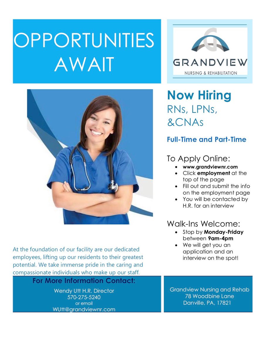 Grandview Nursing & Rehabilitation on Twitter "GrandviewNr IS NOW