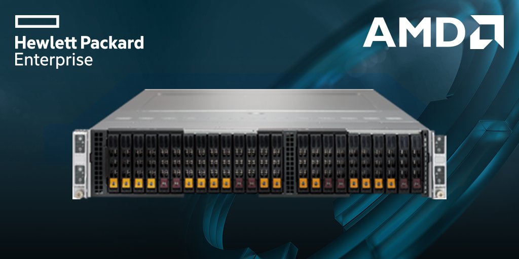 AMDServer's tweet image. ICYMI at #ISC2018, the Apollo 35 from @HPE uses a high-density #EPYC compute solution that’s ideal for memory bandwidth or capacity bound HPC workloads that need exceptional core count, memory bandwidth and I/O support that EPYC provides. bit.ly/2lFC86e