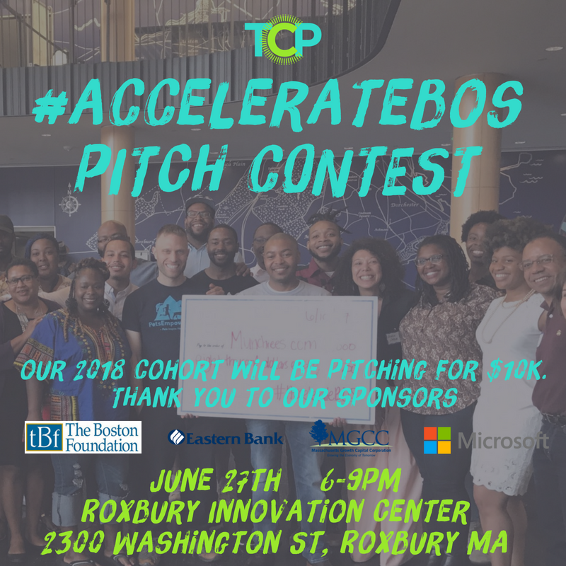 tcproj's tweet photo. Our #AccelerateBos Cohort will pitch for a chance to win $10K tonight! Who will win? @Writedzidzor @33DegreeYoga @Sanaawfriends https://t.co/mi46KNgMES