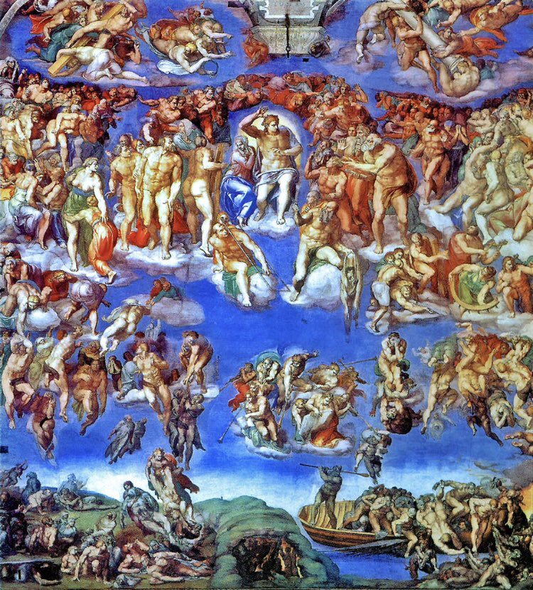 The Last Judgement is a fresco that covers the entire altar wall of the Sistine Chapel.   

Enjoy the details up close - get your tickets for Michelangelo’s Sistine Chapel Exhibit now!

Special 2 for 1 pricing Mon-Wed with promo code: SPECTACULAR 

etix.com/ticket/p/59291…