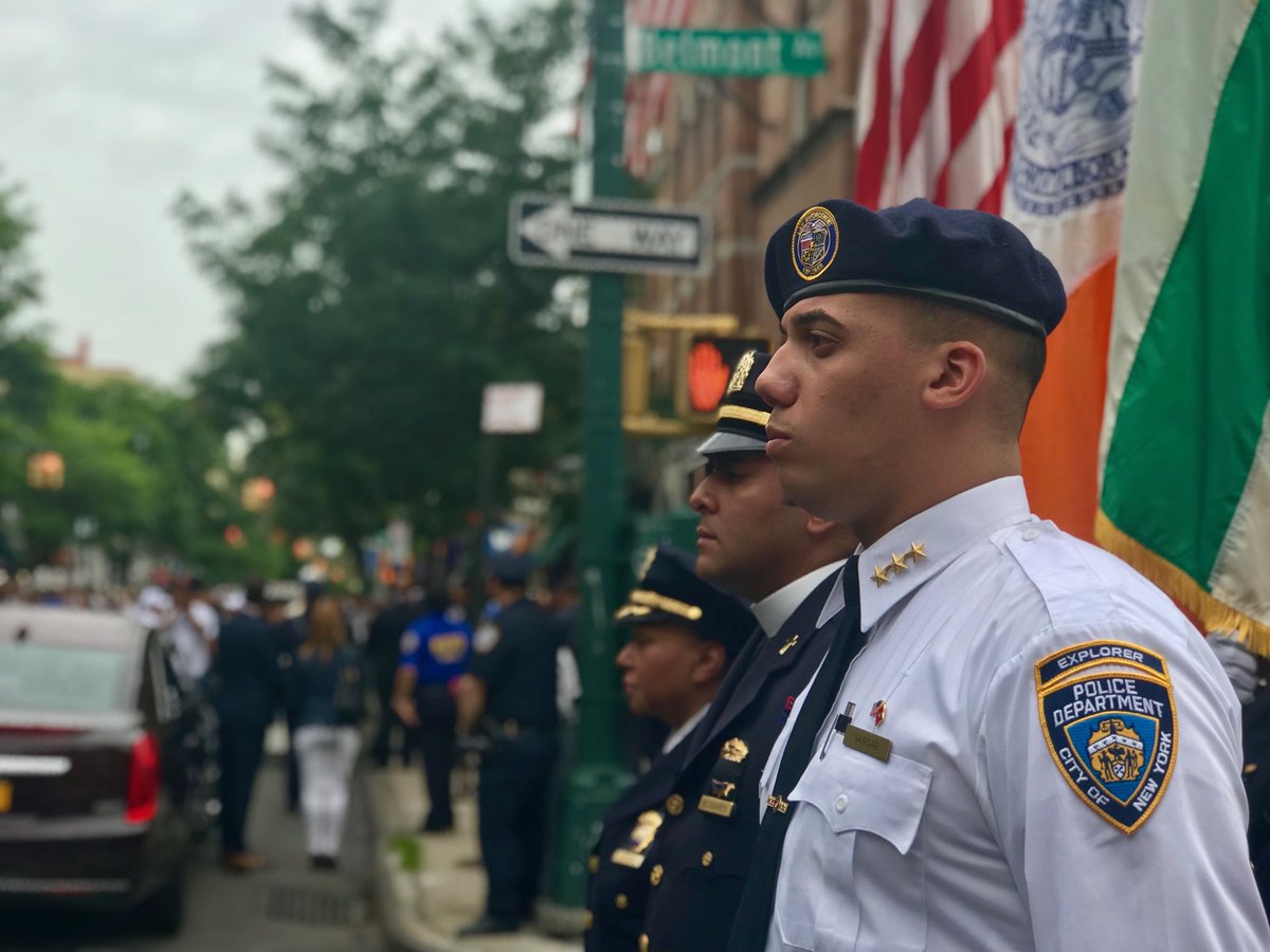 TerenceMonahan's tweet image. Today, the NYPD came together to honor Lesandro Guzman-Feliz and support his grieving family. I’m inspired to see Junior’s fellow Explorers, the men and women in blue, and New Yorkers standing shoulder-to-shoulder. As a united community, we will ensure there is #JUSTICEFORJUNIOR.
