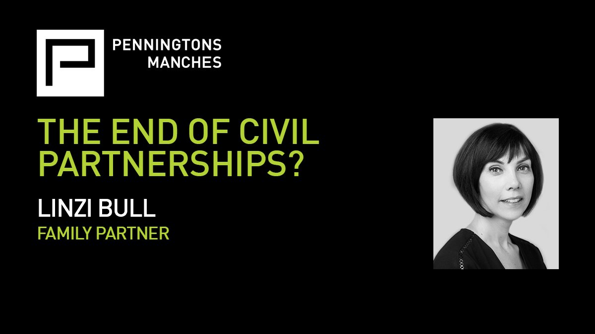 Penningtonslaw's tweet image. Our new family partner Linzi Bull reflects on the significance of today's @UKSupremeCourt judgment on civil partnerships, explaining that the Government now has three choices but needs to act quickly: goo.gl/iY5fUV