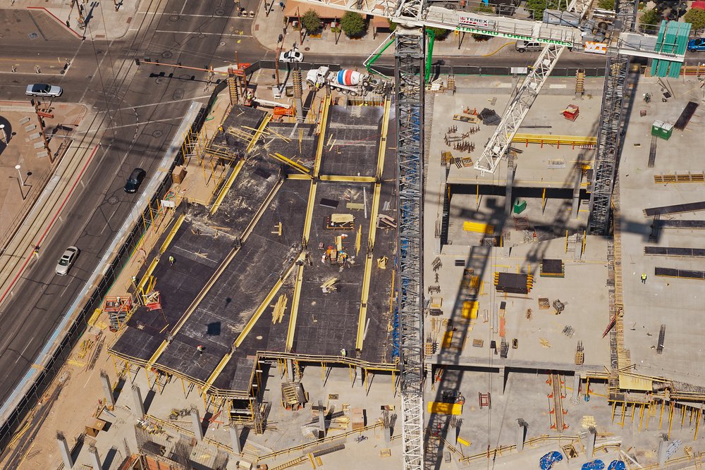 SuntecConcrete's tweet photo. Check out the #progress on our Block 23 project in #Phoenix, AZ with @WhitingTurner #structural https://t.co/YwNec0kvv7