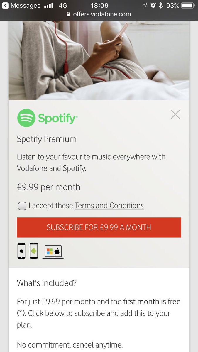 Free spotify account with vodafone Free spotify account with vodafone