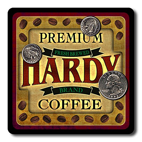 HARDY premium coffee coasters from ZuWee available at Amazon $16.95
 #amazonhottub #zuwee #coastersonthetable #coastersets #coastersasgifts #coasterart #funbutfictionalbrand #greatfindsonamazon #coolstuffonamazon #amazondeals  #hardy #hardyfamily #hardywedding #hardyfuneral