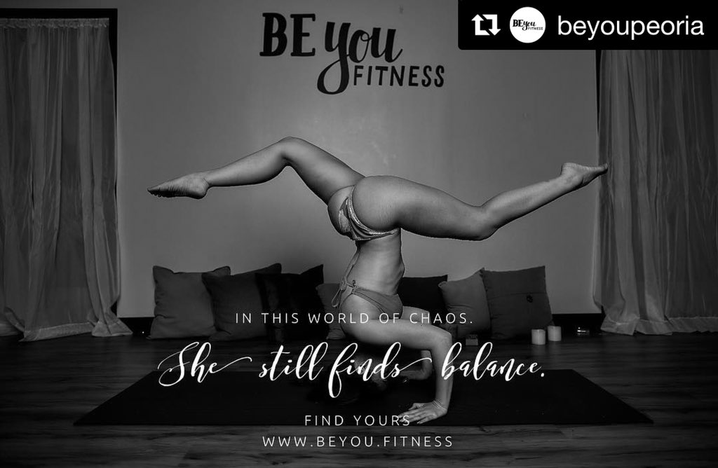 beyou.fitness
“Your Mind, Body &amp; Pole Fitness Destination”
est 2014
.
📷 <a href="/jeanquest/">Antwan Flowers</a> 
Model/Instructor <a href="/jerricajaneen/">Jerrica Jem</a> 
Client <a href="/beyoupeoria/">Be You Fitness</a>
“Success is achieved as a collective”
.
#yoga #barre #pound #poundfitness #pole #polefitness #lyra #aerialhoop #fitness #art