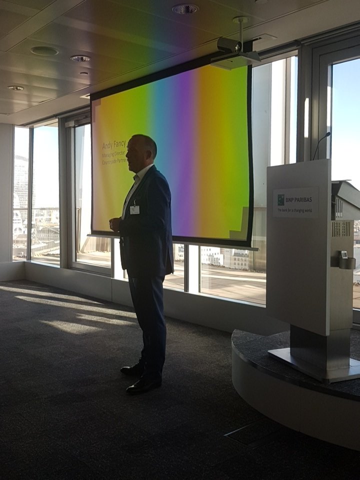 3fox's tweet photo. @CountrysideProp Andy Fancy continues the conversation this evening at the Medway1 launch, highlighting Rochester Riverside opportunities
#GettingThingsToSite #ClearVisions #Leadership #LocalIdeas https://t.co/trfcaefEMz