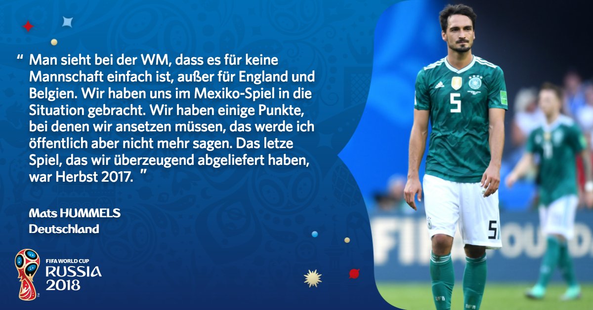 Fifa Fussball Wm On Twitter Ger Mats Hummels Wm2018