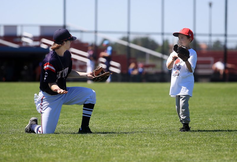 #PHOTOS bit.ly/2KolAtT <a href="/post6baseball/">Post 6 Baseball</a> annual kids clinic #baseball #cheyenne