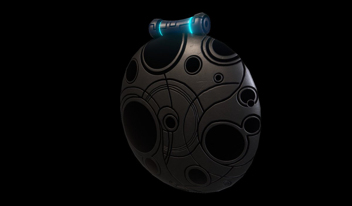 ThursbyNick's tweet photo. #3D_model This here is my futuristic 3D model I have created in my free time named "The Celestia Compass". I used; Photoshop for the concept art, Maya for modeling and Substance painter to texture and render it. https://t.co/owrMq9H2Pb