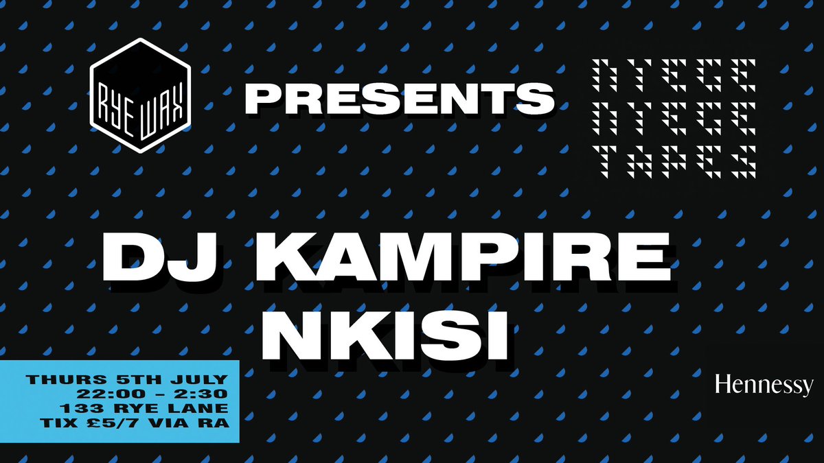 Ryewax's tweet photo. Not long 'til we present Uganda's #NyegeNyegeTapes - with a UK debut from @NyegeNyegeFest OG #DJKampire and Rye Wax favourite and @Arcola_ signee NKISI's return. Do not kip. Tickets: https://t.co/RRCrbgsG9n https://t.co/9HLVZe9Zbk