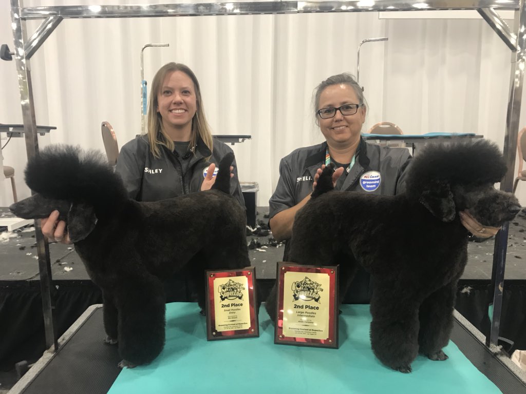 Congratulations, Ashley &amp; Shelia on your 2nd Place wins today! #SuperZoo2018 #teampetsmart