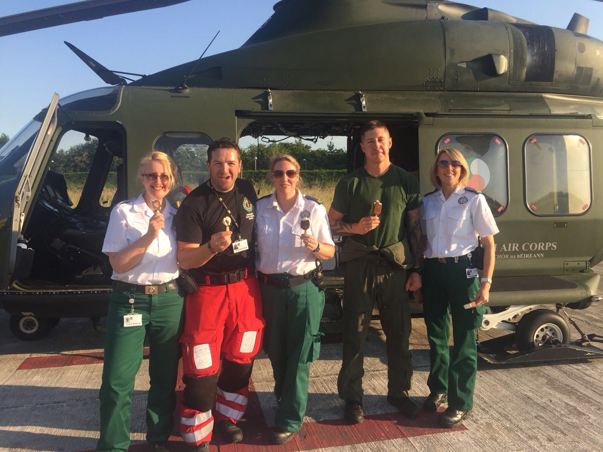 Another tough day in the office at UHL helipad