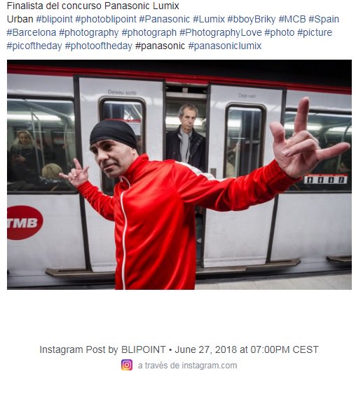 JosephMerrick01's tweet photo. Fotografía: Bboy Briky (MCB) Spain 
Finalista del concurso Panasonic Lumix
Urban #blipoint #photoblipoint #Panasonic #Lumix #bboyBriky #MCB #Bboy #HipHopculture #Barcelona #photography #photograph #PhotographyLove #photo #picture #picoftheday #photooftheday #panasoniclumix https://t.co/nMVkz3qTCk
