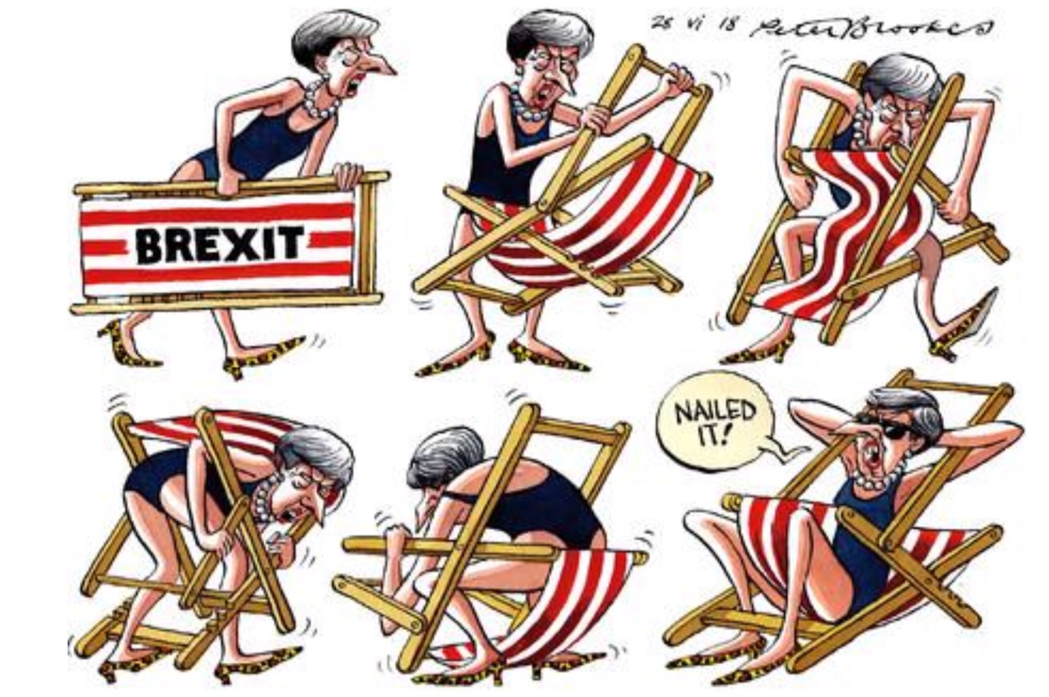 Political Cartoon on Twitter: "Peter Brookes on Theresa May and Brexit