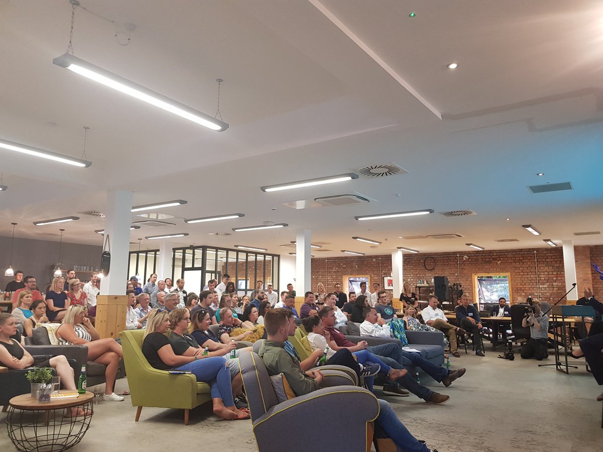 AlacrityUK's tweet photo. What a great night organised by the team from @growwithG #GrantThornton - they have brought a superb panel together tonight. @AshleyGCooper ; Carl Griffiths from our own @devbankwales ; Melanie Goward from DriveMaven and ManishKarani from Bran Investments. #ReadyFundGrow https://t.co/XUzVyy8SxF
