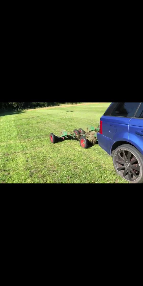 CwmgwrachRugby's tweet photo. When your groundsman pulls out all the stops to cut the track for the boys.🚜🏈👌
#lockhimup #throwthekey https://t.co/P7H0awIJhm