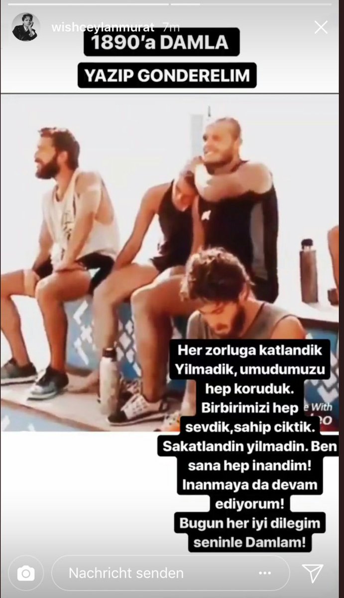 Bugün seninleyiz Damla👊

#survivor2018 #DamlaCan #muratceylan