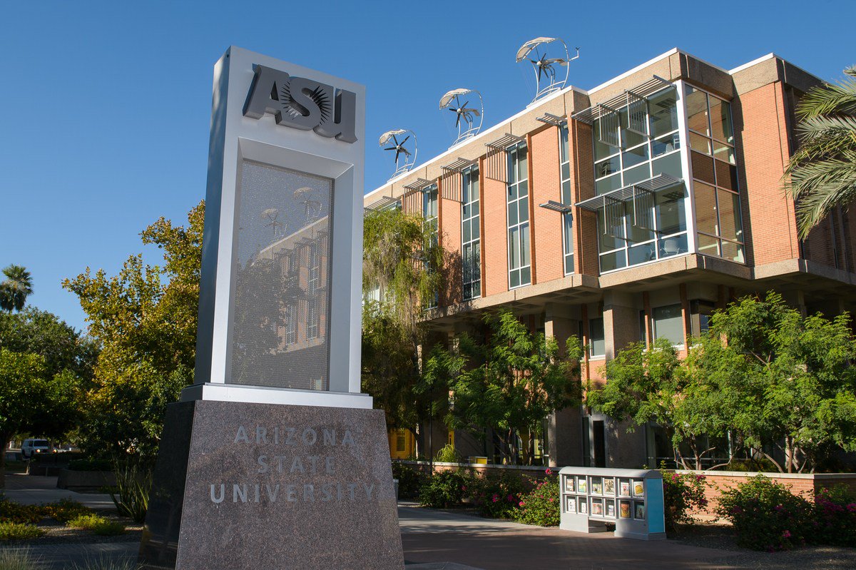 ASU's tweet photo. .@ASUgreen alum putting #sustainability to the test with an epic 6,000-mile @tesla3roadtrip to North America's most scenic national parks https://t.co/VLNnkmwpZu https://t.co/viC1cdqOdg