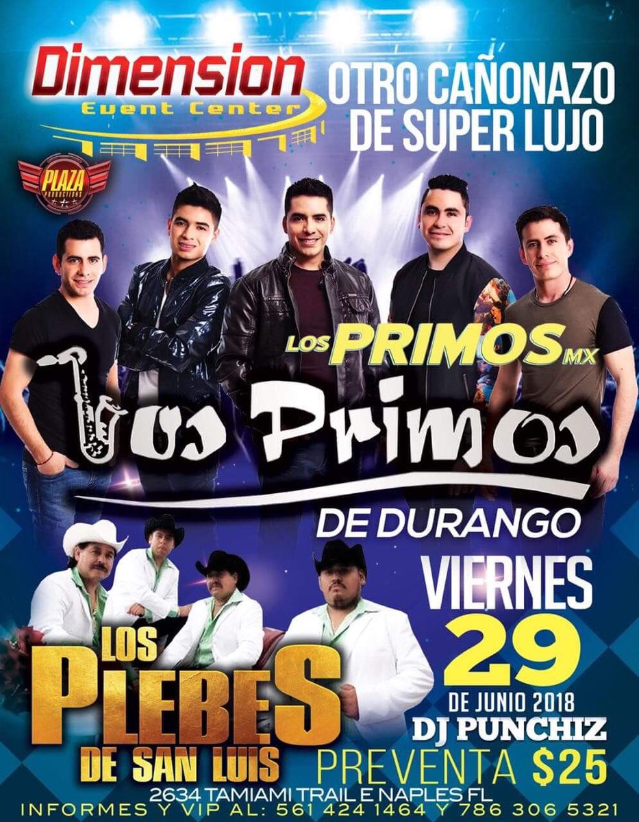 PrimosMX's tweet photo. Estás son nuestras próximas fechas de nuestro #Tour por U.S.A🇺🇸 #PurosPrimosOiga🎹🎷🎤 https://t.co/eKgMUb1bSn