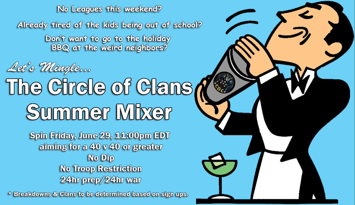 Circle Fam gonna mix it up this weekend! 🍺🥃🍷🍸🍹