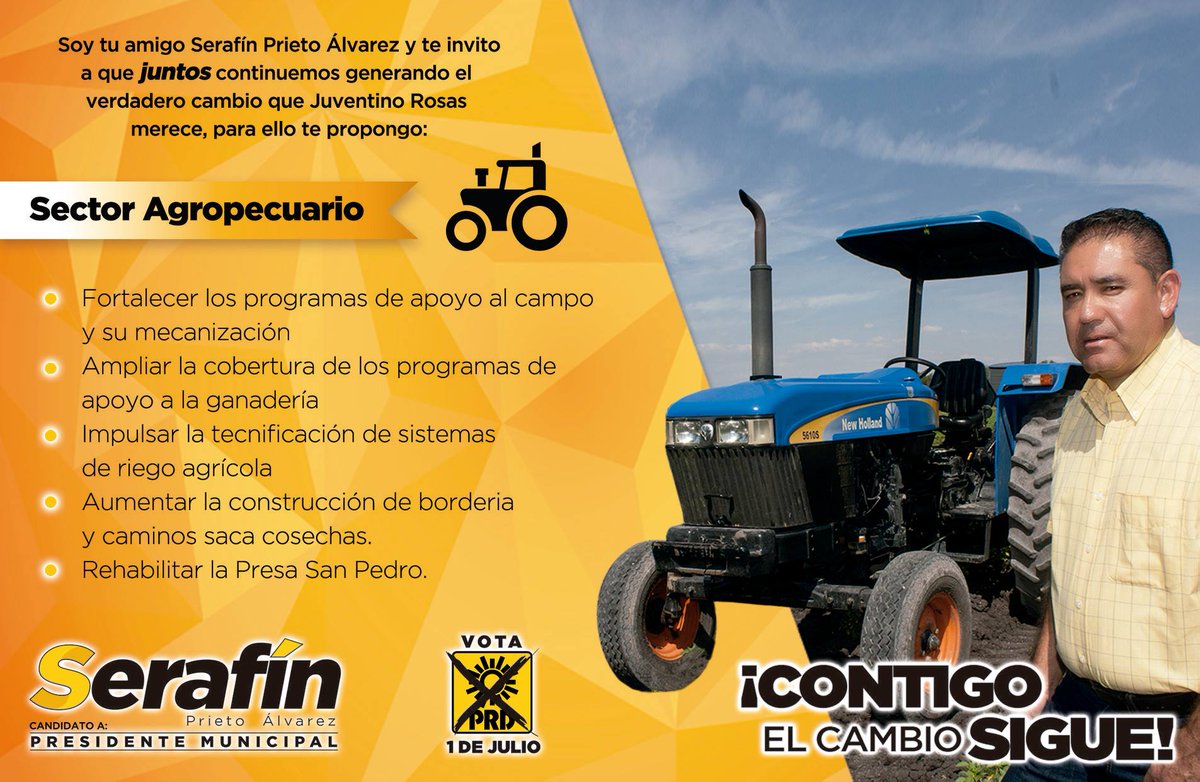 SerafinPrietoA's tweet photo. Les comparto algunas de mis #Propuestas en mi plan de trabajo para el municipio de #JuventinoRosas y sus comunidades. #ContigoElCambioSigue #VotaPRD #SomosPRD #PRD https://t.co/9R1ALhfjXp