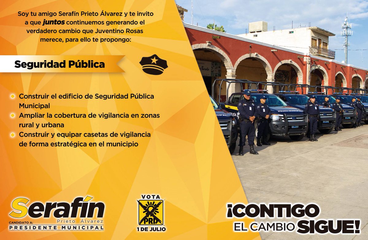 SerafinPrietoA's tweet photo. Les comparto algunas de mis #Propuestas en mi plan de trabajo para el municipio de #JuventinoRosas y sus comunidades. #ContigoElCambioSigue #VotaPRD #SomosPRD #PRD https://t.co/9R1ALhfjXp