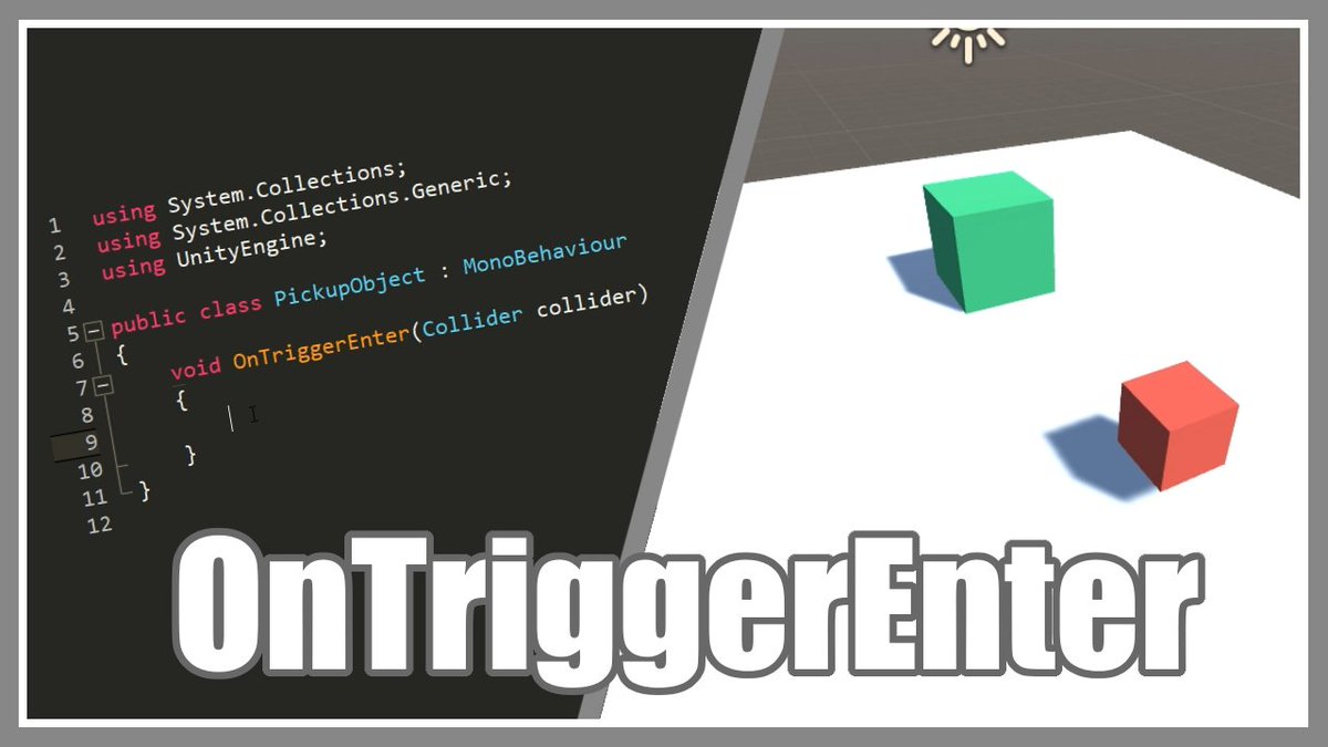 SingleSaplingG's tweet photo. Object Pickup With OnTriggerEnter - Unity 3D 2018
https://t.co/OEIpkhRTLj
#unity #unity3d #gamedev #game #dev #indie #indiegame #indiegamedev #howto #trigger #ontriggerenter https://t.co/QdoqszmSk1