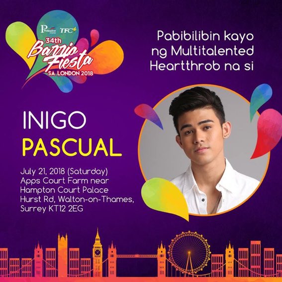 Team Europe are you ready? 

Tshirt? Banner? Led? Lalo na ang mga pusong asul nyo? 💙☺️ <a href="/ImPascualInigo/">inigs 💎</a> is coming to London this July 21.Get your tickets na. Magkakaroon kayo ng chance mameet ang soulmate ni <a href="/MissMarisRacal/">Maris Racal</a> 💙 

<a href="/KapamilyaTFC/">The Filipino Channel</a> contact them if you need more info.