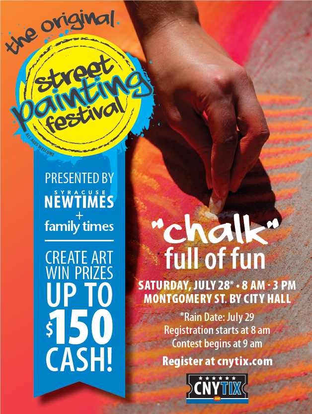 SyrNewTimes's tweet photo. Don't forget to mark the calendar for the Street Painting Festival in Syracuse!
More info on Facebook: https://t.co/p5GMiu2k77 https://t.co/ykfyFDzeF9